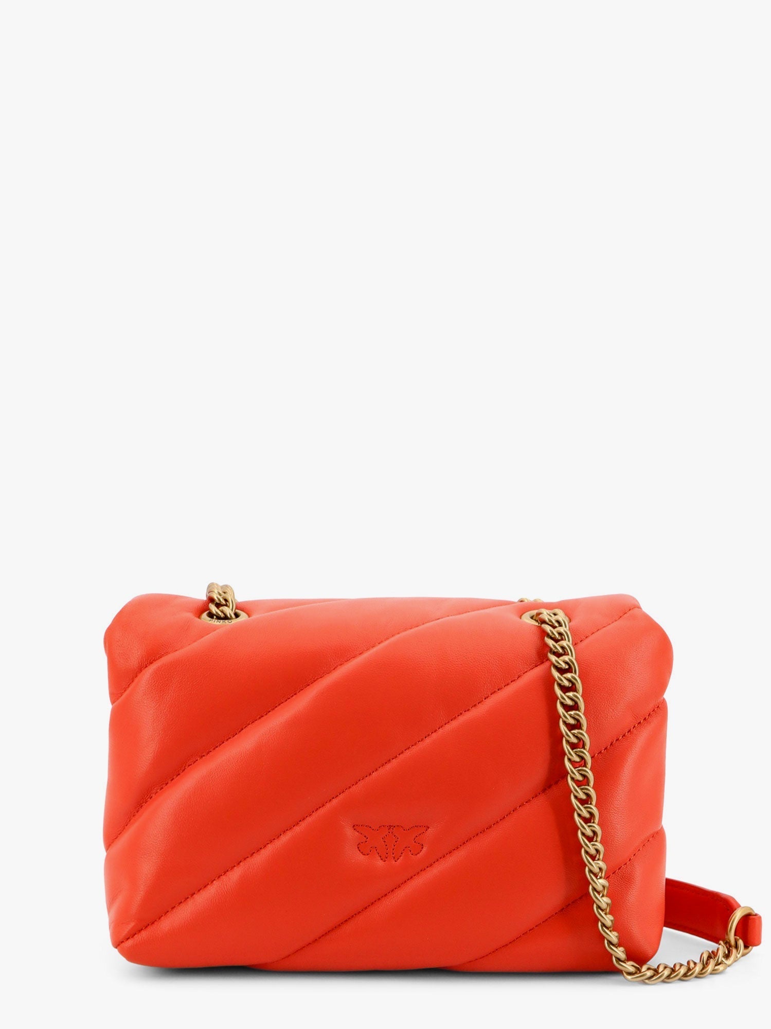 PINKO Pinko Women Matelasse Leather Shoulder Bag With Iconic Love Birds Buckle