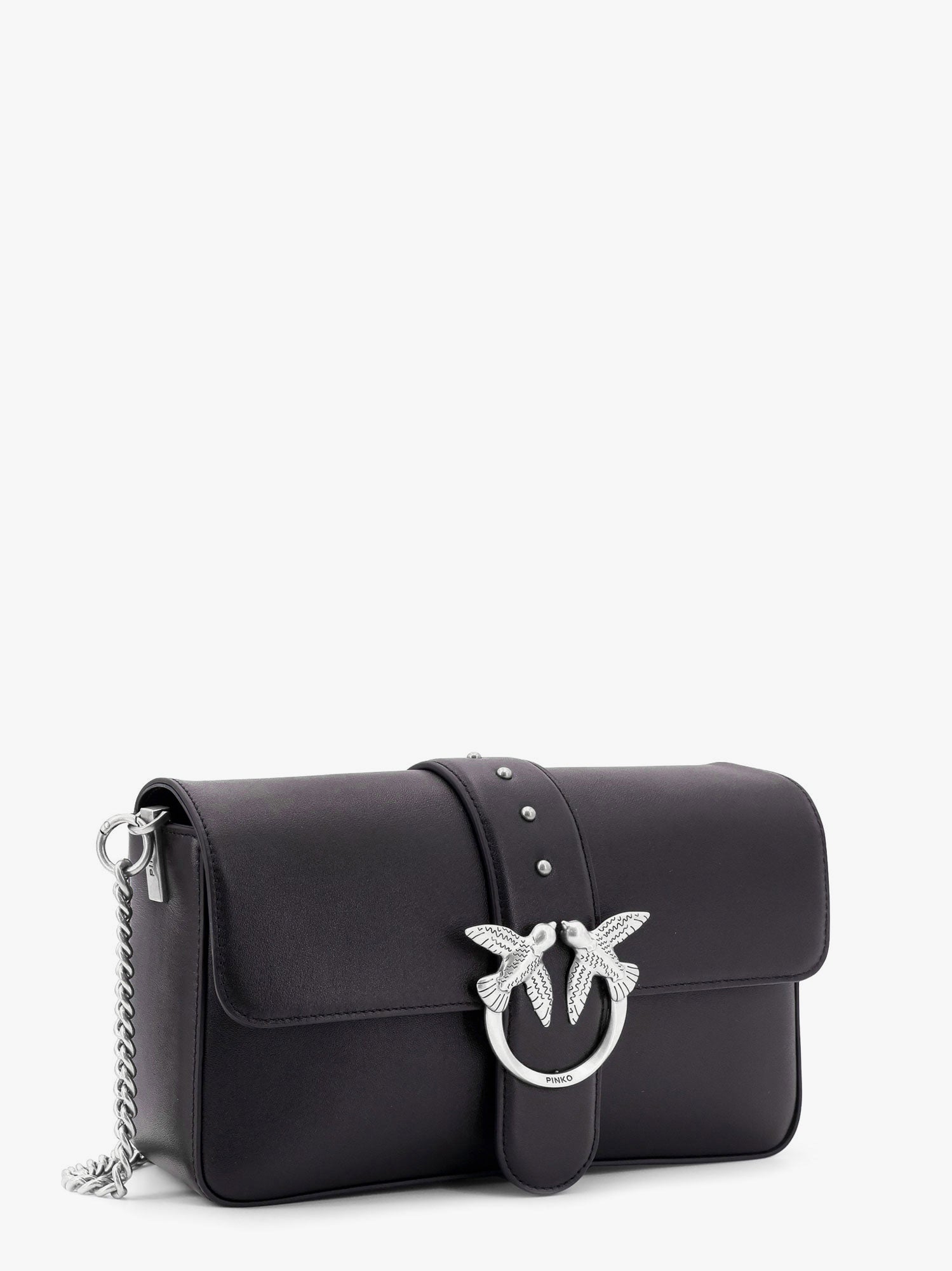 PINKO Pinko Women Love One Classic Leather Shoulder Bag