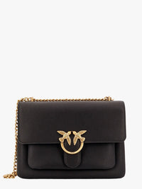PINKO Pinko Women Leather Shoulder Bag With Metal Love Birds Buckle