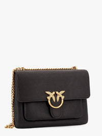 PINKO Pinko Women Leather Shoulder Bag With Metal Love Birds Buckle
