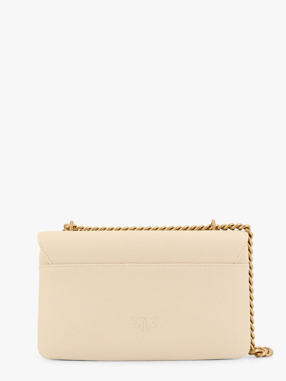 Pinko Women Leather Shoulder Bag With Metal Love Birds Buckle