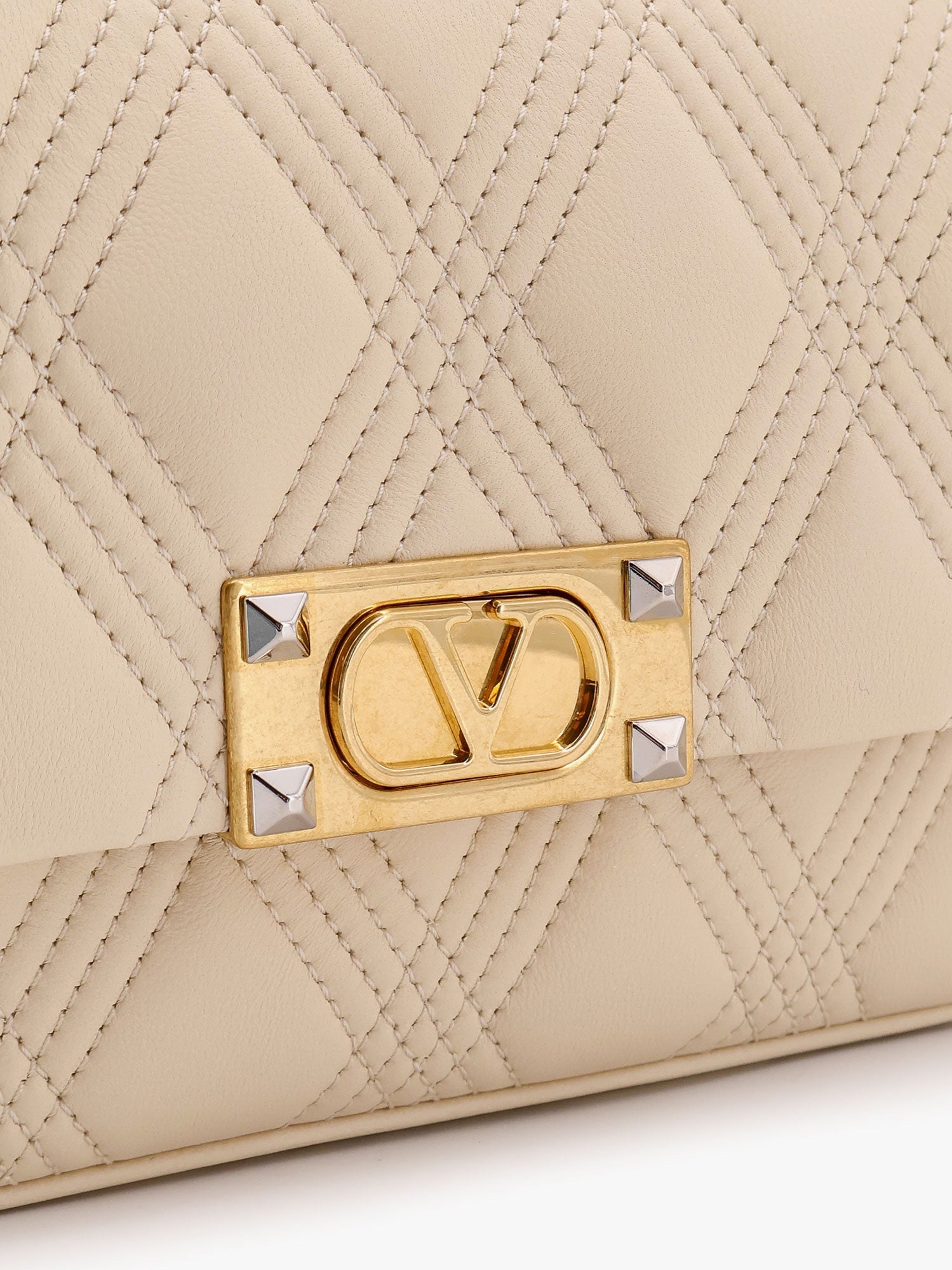 VALENTINO GARAVANI Valentino Garavani Women Valentino Garavani Quiltie 67 Leather Medium Shoulder Bag With Chain