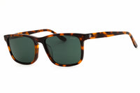 BMW BMW Sunglasses Rectangle Full Rim, Dark Havana Frame and Green Lens BW0053-H52N