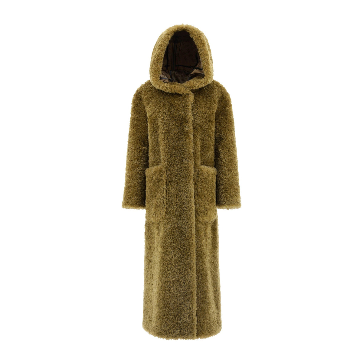 Herno Curly Faux Fur Coat Women