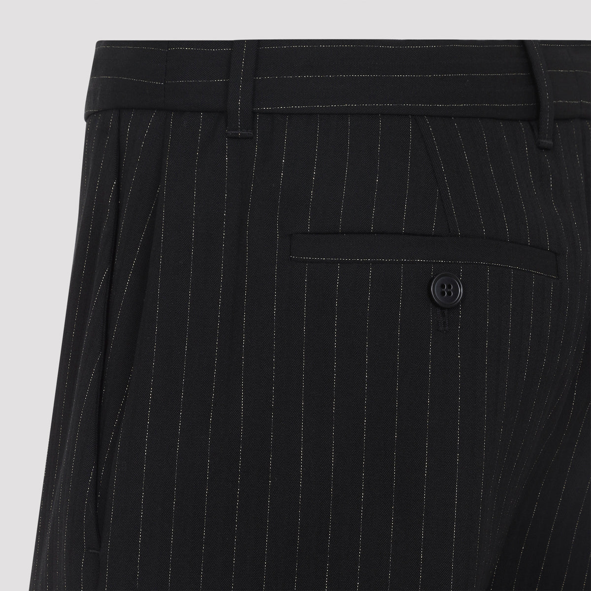 Alexander Mcqueen Pinstripe Lurex Pants Women