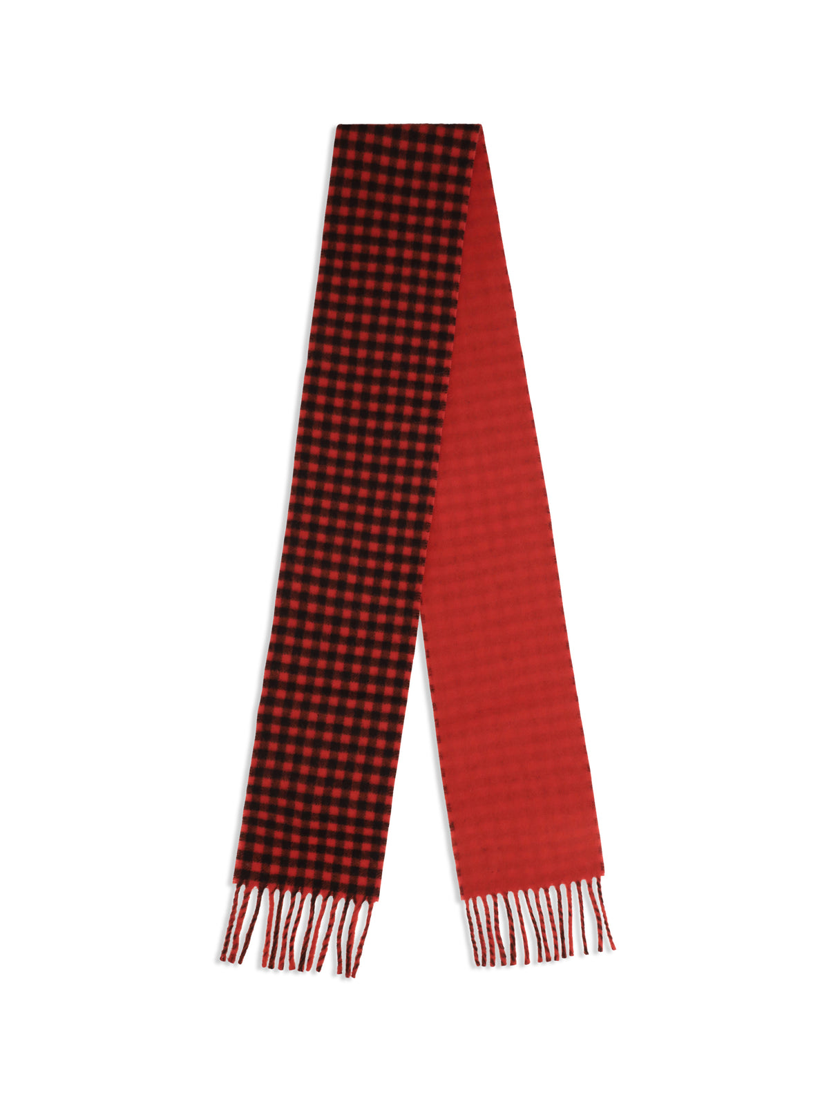 AMI PARIS Ami Paris Men Ami De Coeur Checked Wool Scarf