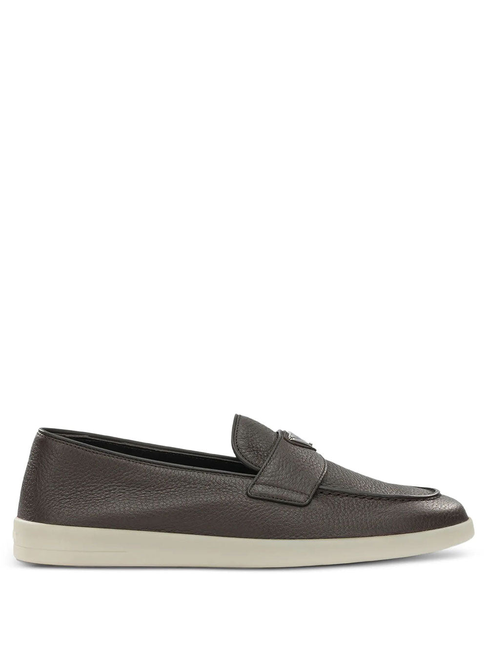PRADA Prada Men Grained Leather Loafers