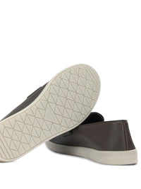 PRADA Prada Men Grained Leather Loafers