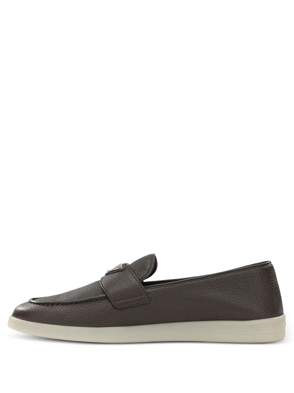 PRADA Prada Men Grained Leather Loafers