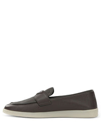 PRADA Prada Men Grained Leather Loafers