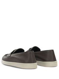 PRADA Grained Leather Loafers Women