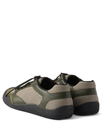 PRADA Speedrock Leather And Mesh Fabric Sneakers Women
