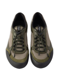 PRADA Prada Men Speedrock Leather And Mesh Fabric Sneakers