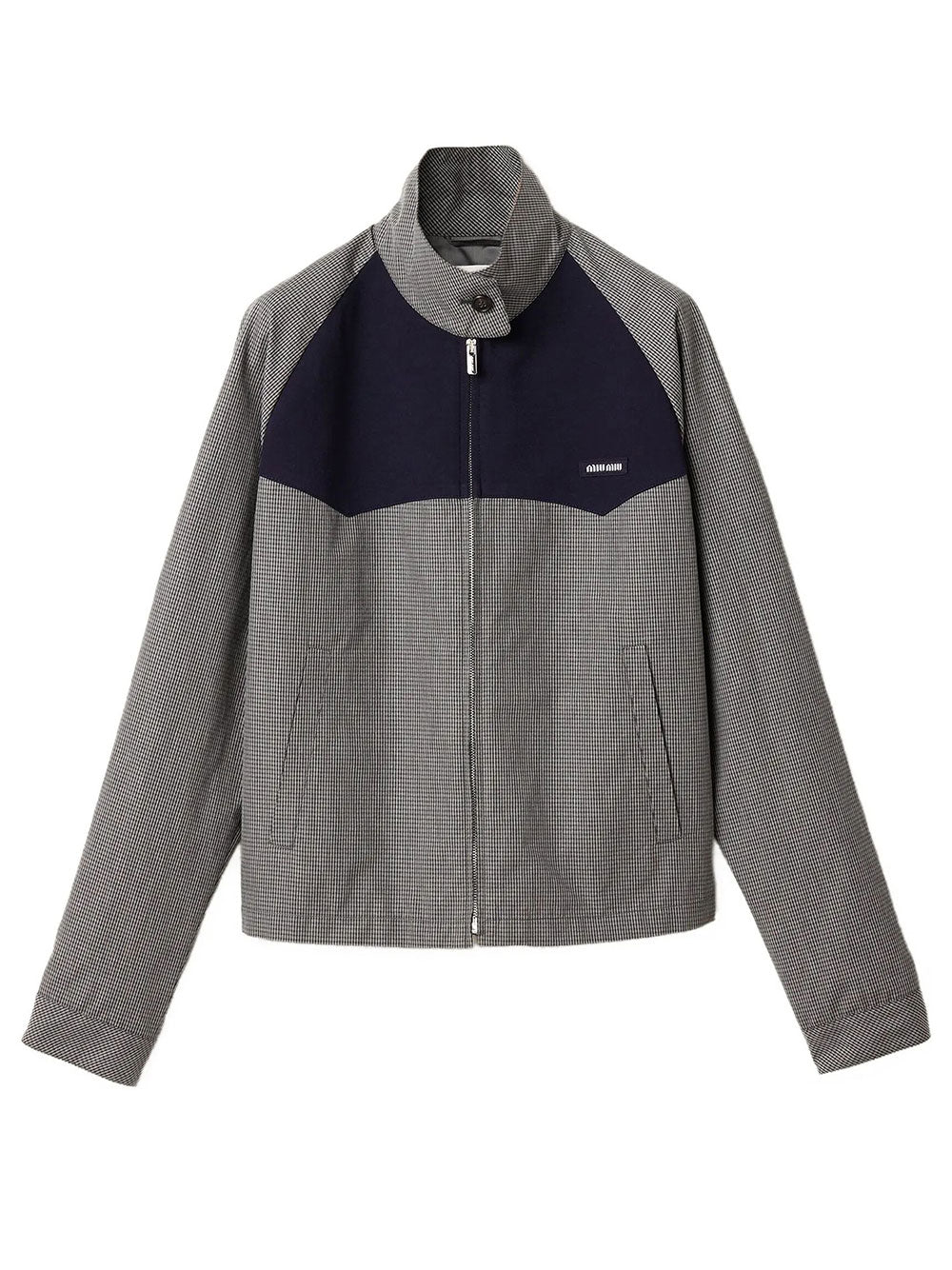 MIUMIU Gingham Check Blouson Jacket Women