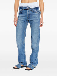 ALEXANDER WANG Alexander Wang Women Boxer Detail And Drop Waistband Slim Fit Jeans
