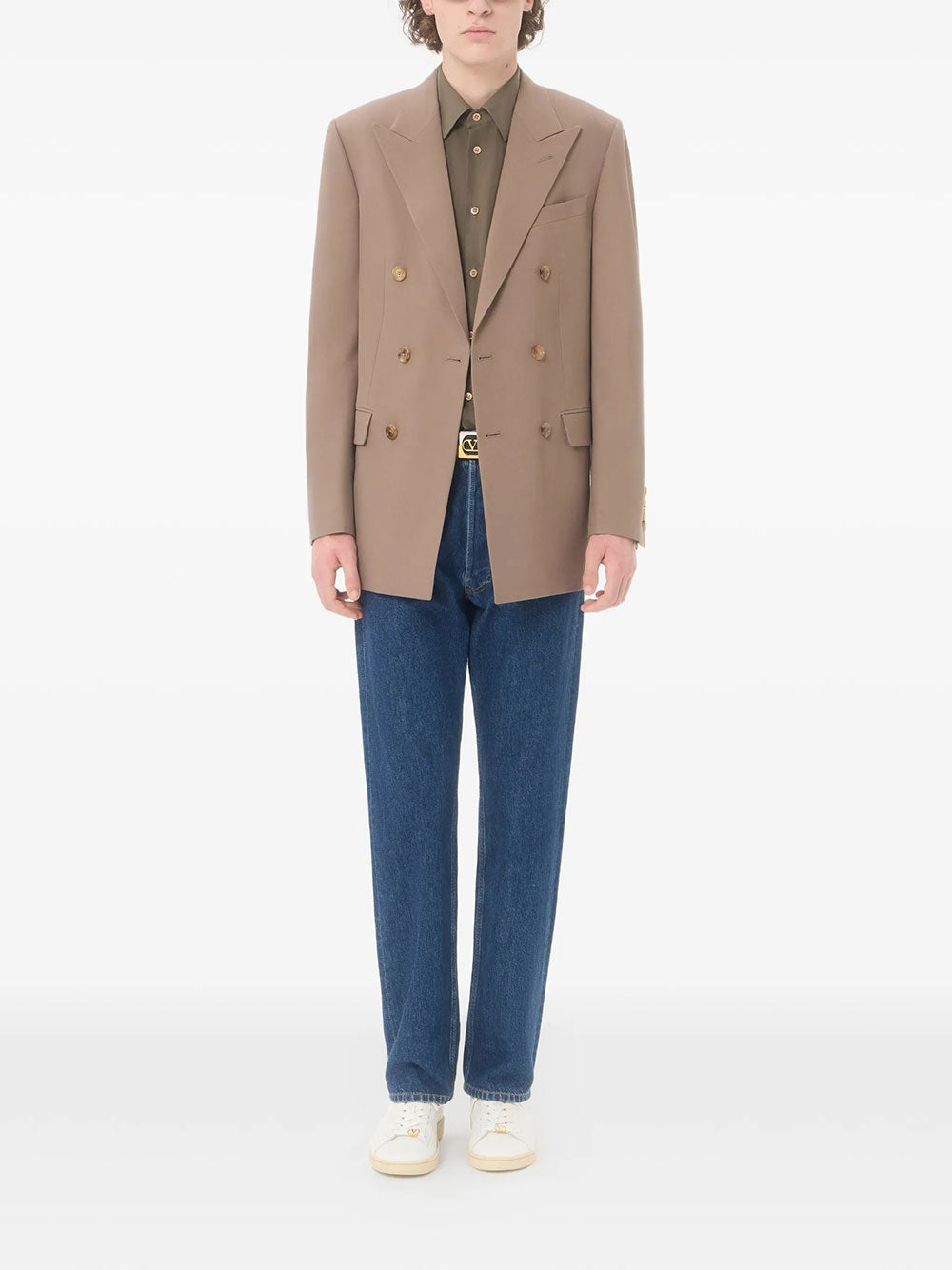 VALENTINO GARAVANI Valentino Garavani Men Valentino Denim Trousers With Vgold