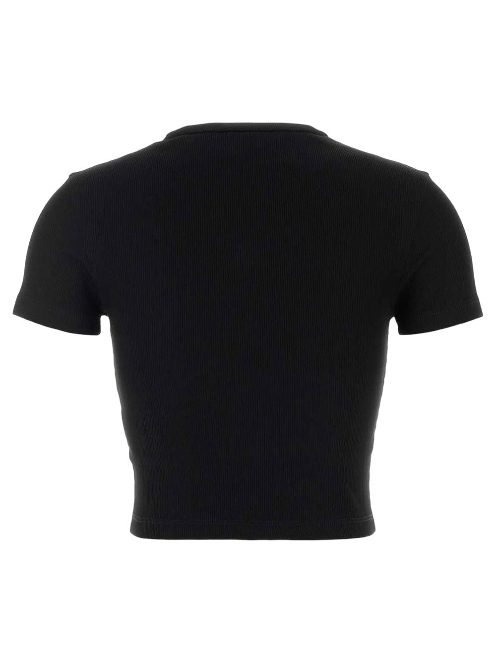 FENDI Lea Ribbed Logo-Patch T-Shirt Women