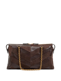 VALENTINO GARAVANI Valentino Garavani Women Panthea Medium Shoulder Bag In Suede And Nappa Leather With Chevron Motif
