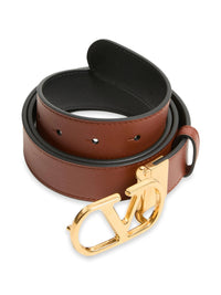 VALENTINO GARAVANI Valentino Garavani Men Cintura Reversibile Vlogo Signature In Vitello Lucido 30 Mm