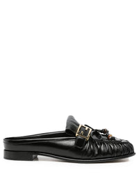 FENDI Baguette Leather Sabots Women