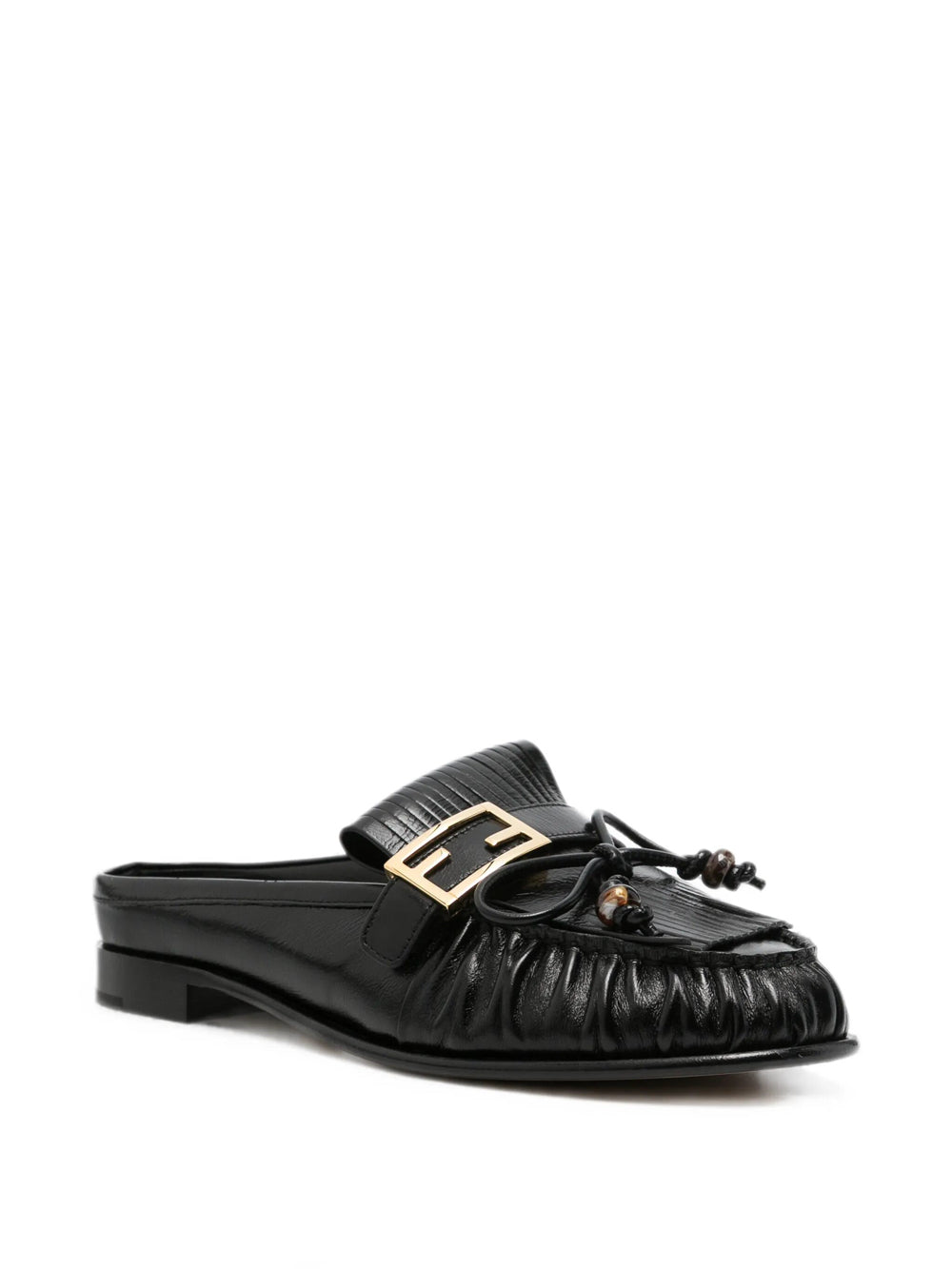 FENDI Baguette Leather Sabots Women