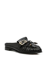 FENDI Baguette Leather Sabots Women