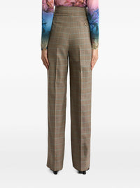 Etro Women Pantaloni In Lana Stretch Con Motivo Principe Di Galles