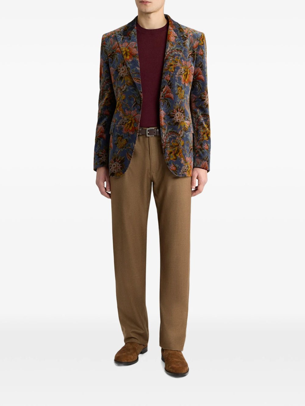 Etro Men Fuji Knitted C-Neck
