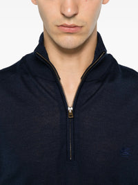 ETRO Etro Men Fuji Knitted Quarter Zip Jumper