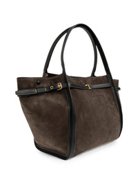 TOD`S Borsa Shopping T Signature In Pelle Scamosciata Media Women