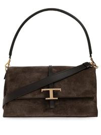 Tod's Women Borsa Flap T Timeless In Pelle Scamosciata Piccola