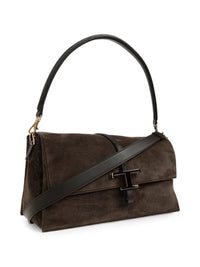 TOD`S Borsa Flap T Timeless In Pelle Scamosciata Piccola Women