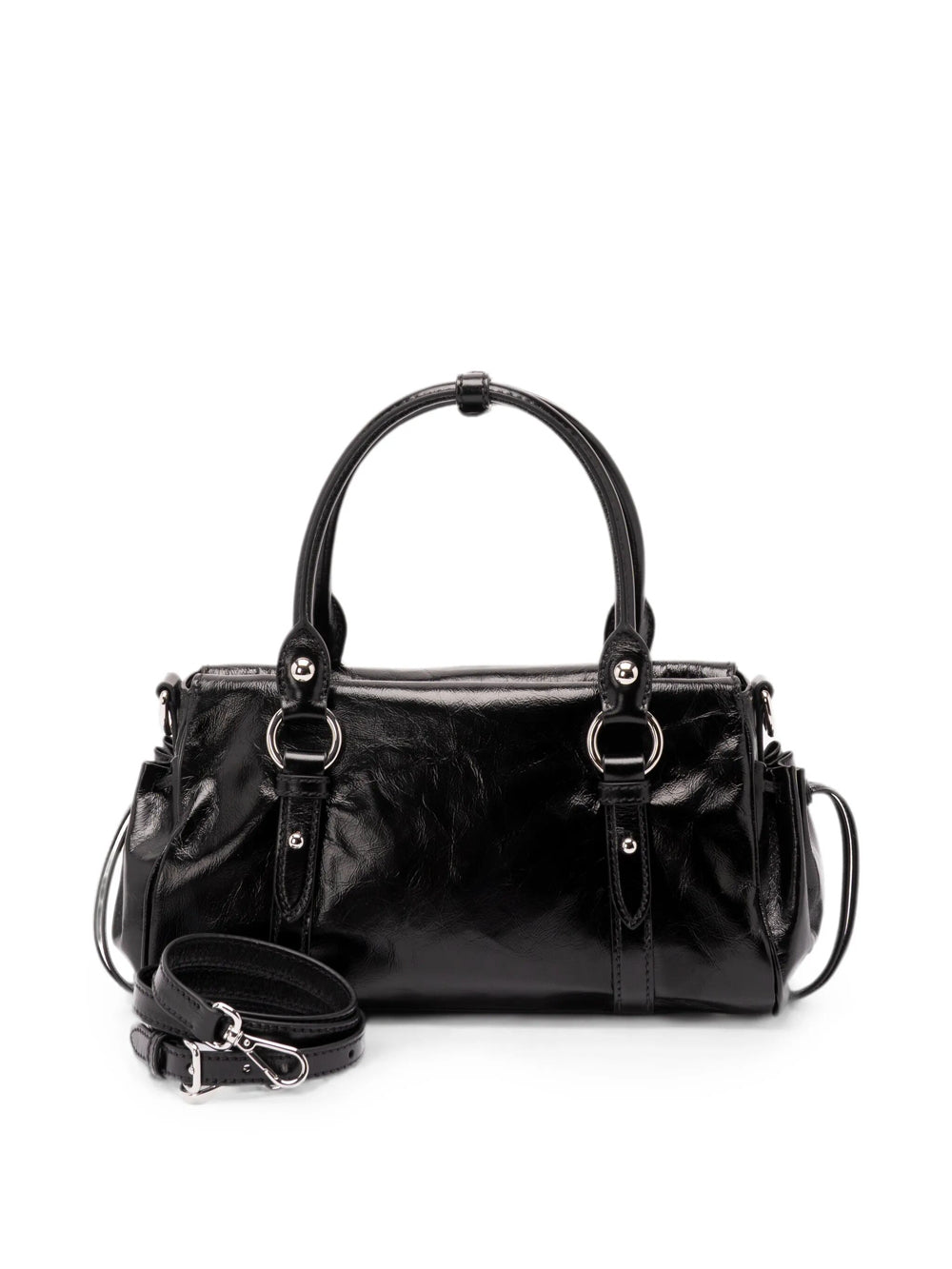 Miu Miu Women Glossy Leather Handbag