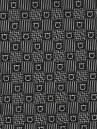 FERRAGAMO Gancini Silk Jacquard Tie Women