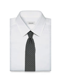 Ferragamo Men Gancini Silk Jacquard Tie