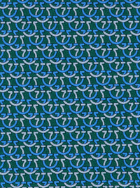 Ferragamo Men Gancini Links Print Silk Tie