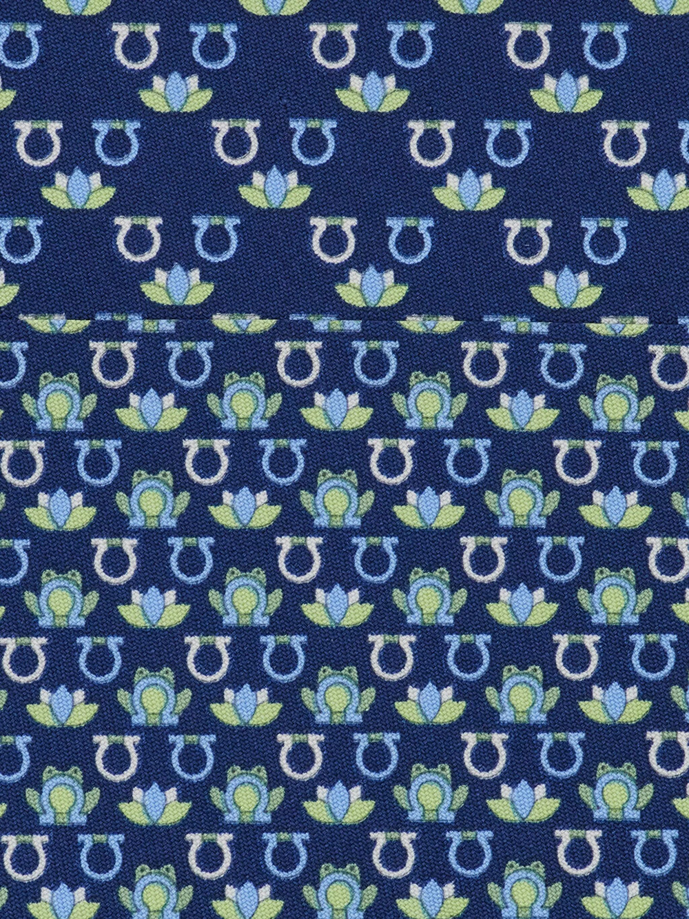 FERRAGAMO Frog Print Silk Tie Women