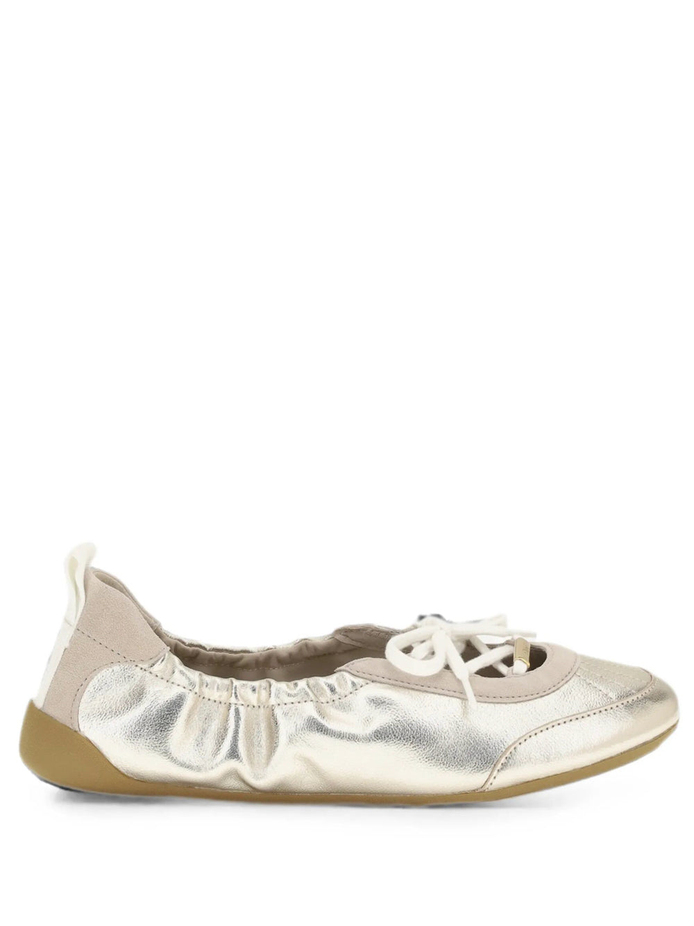 CHLOE Chloe Women Kick Ballet Sneakers In Metallic Nappa Leather