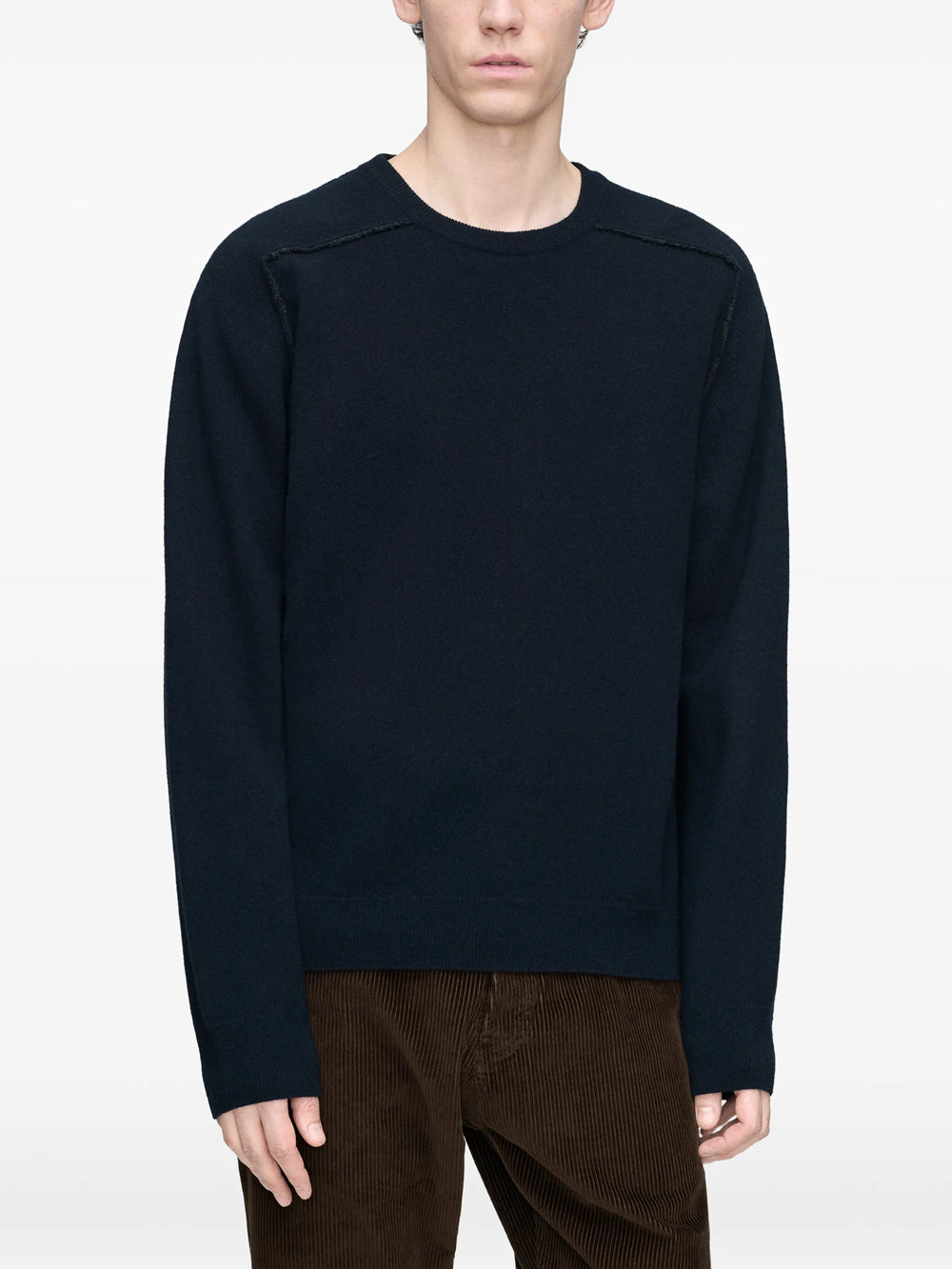 Maison Margiela Men Virgin Wool Crewneck Sweater