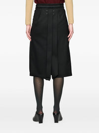 Maison Margiela Women Reversed Wool Midi Skirt