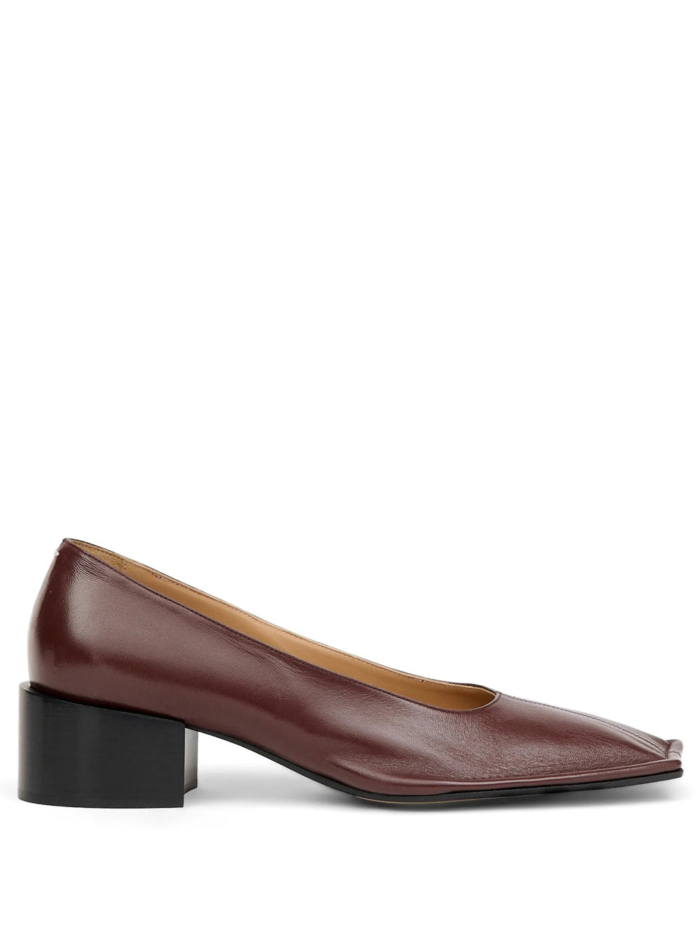 MAISON MARTIN MARGIELA Piped Shiny Nappa Leather Pump Women