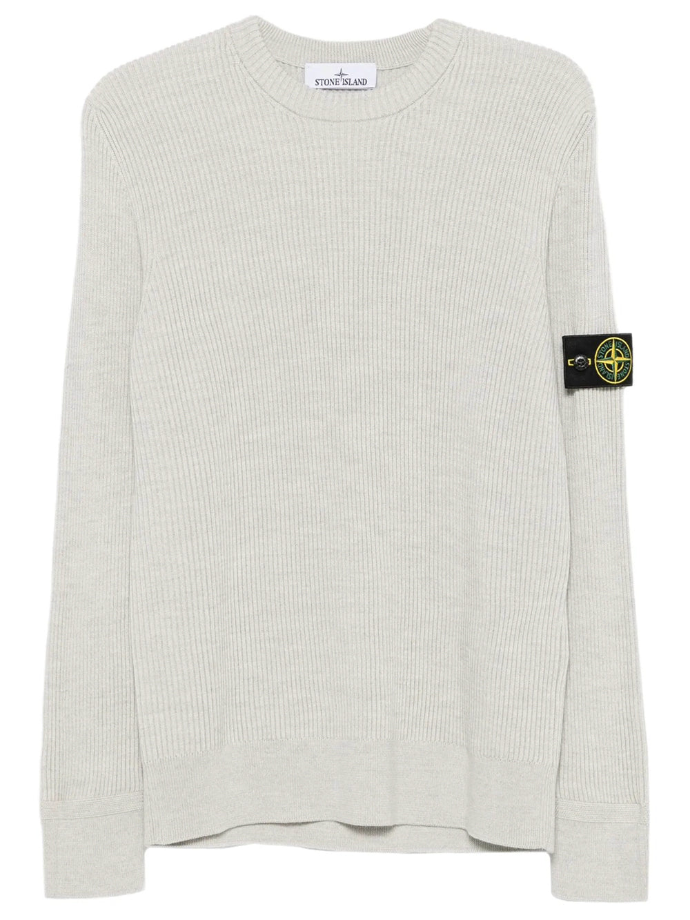 STONE ISLAND Crewneck Sweater With Ribbed Trims Women