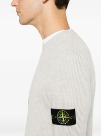 Stone Island Men Crewneck Sweater With Ribbed Trims