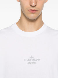 Stone Island Men Regular Fit T-Shirt With `Archivio` Print