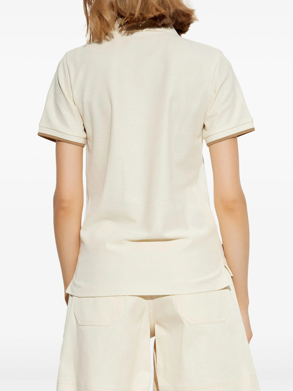 MONCLER Moncler Women Piqué Polo Shirt With Logo Patch