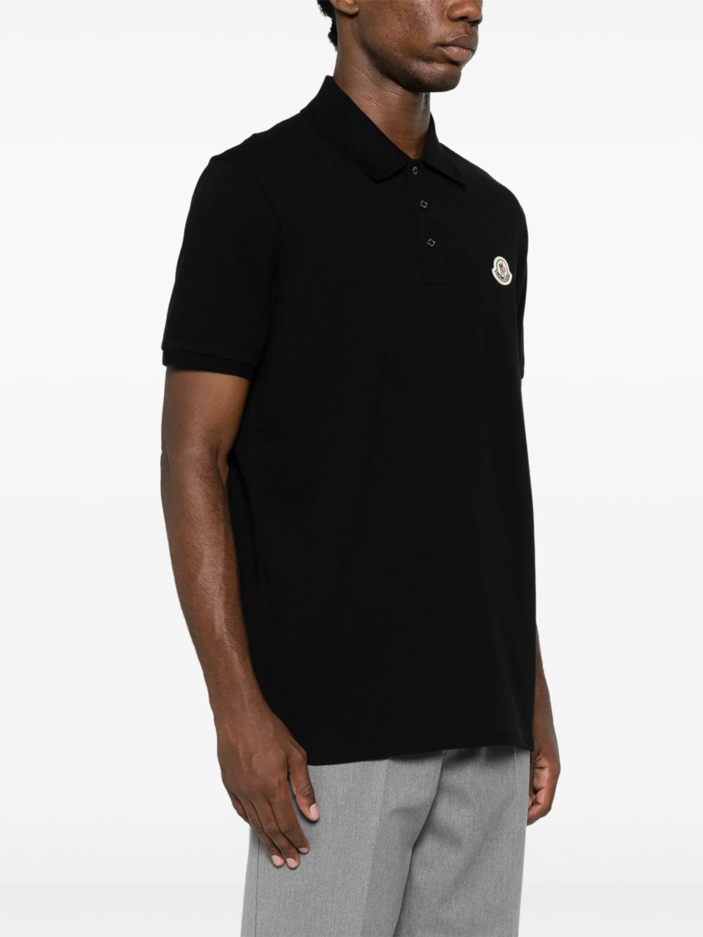 MONCLER Moncler Men Polo In Cotone Piqué Con Patch Logato