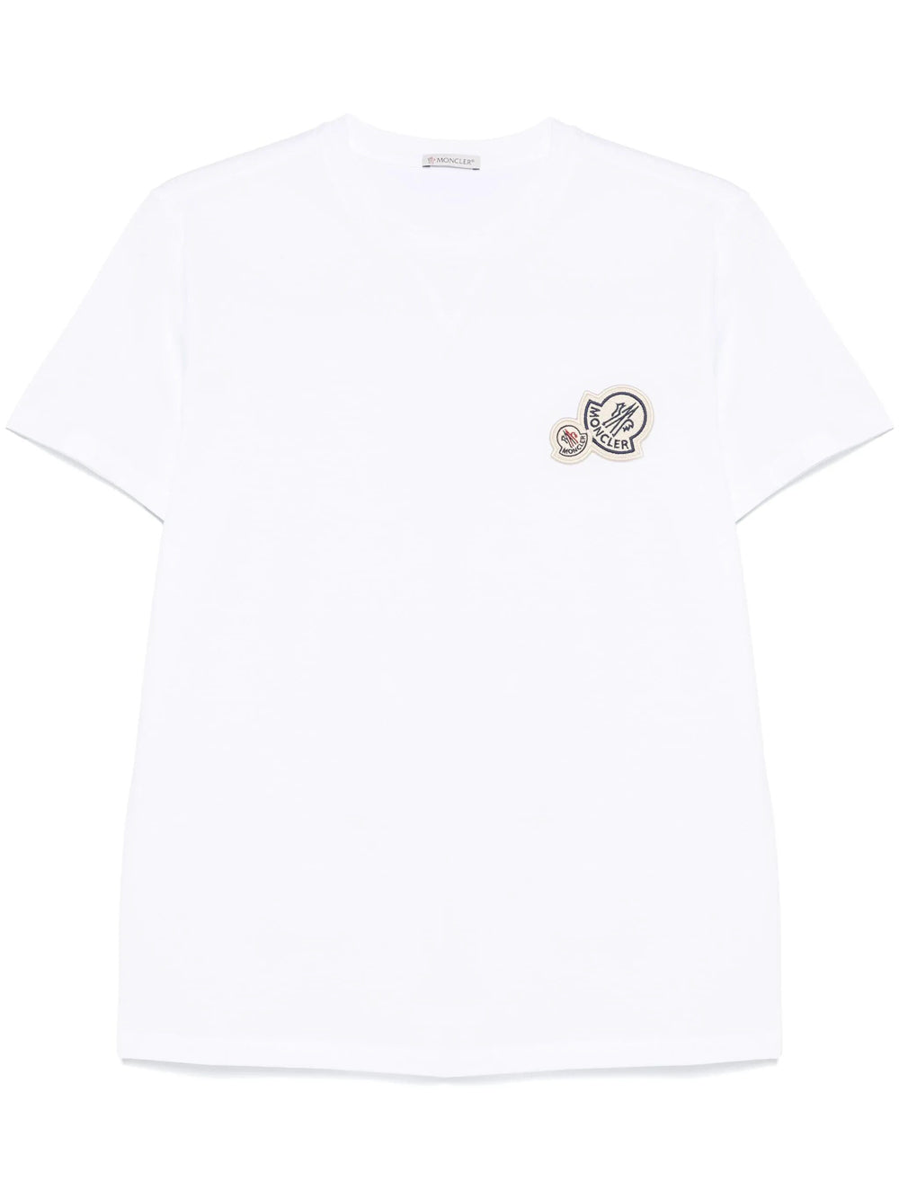 MONCLER Double Logo Patch Cotton T-Shirt Women