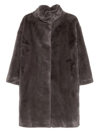 Herno Women High-Neck Faux-Fur Coat