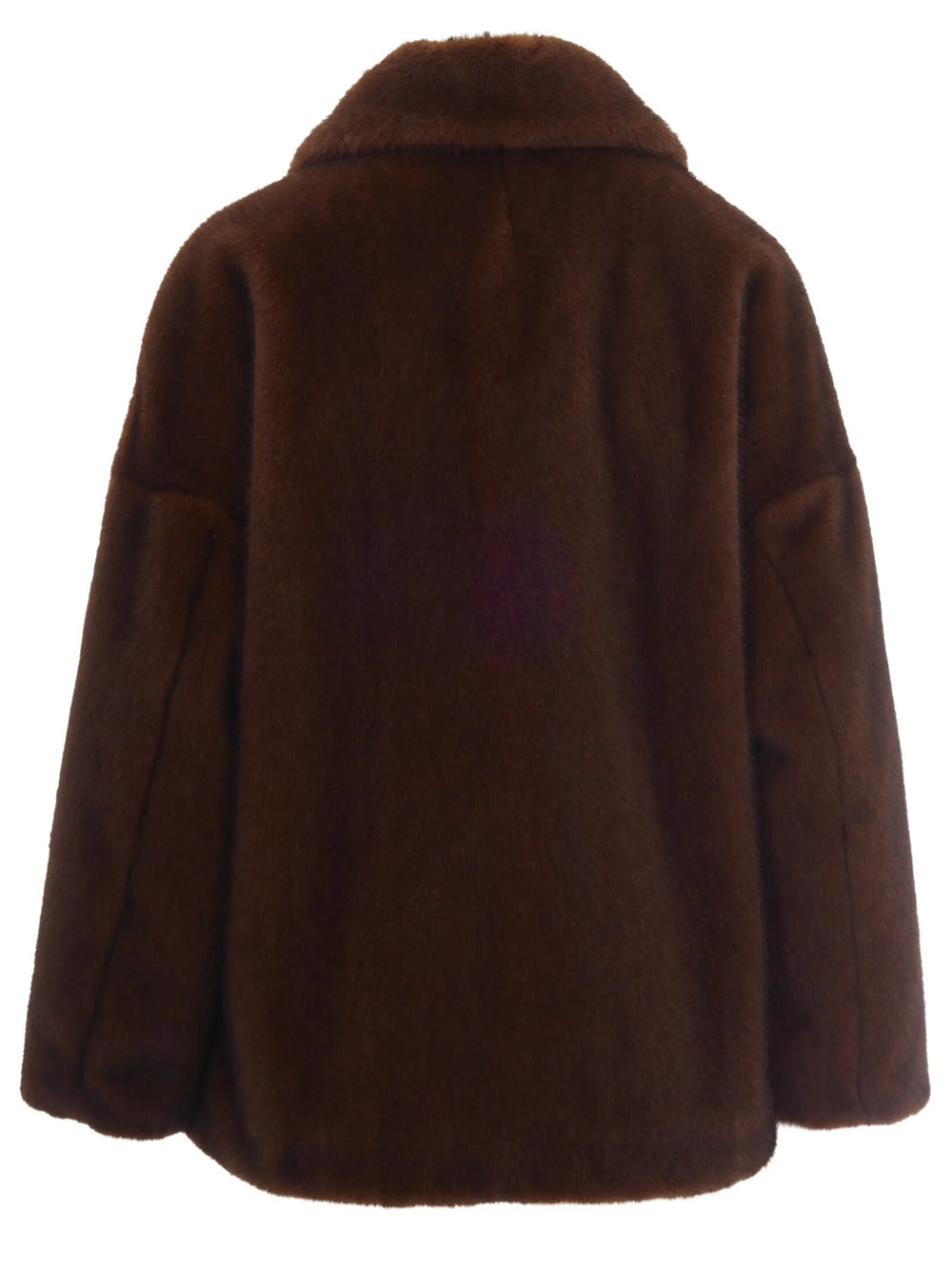 HERNO Faux-Fur Patch-Pocket Short Coat Women