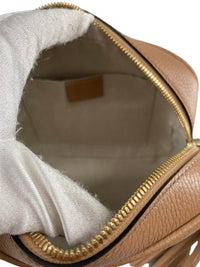 Gucci Soho Wristlet Pouch Leather Camel Leather Bag (Pre-Loved)